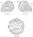 Fig. 14 - Dimple patterns for golf balls