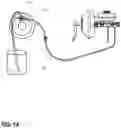 Fig. 15 - Brake bleeding screw and tool with quick-connect fittings