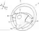 Fig. 01 - Vibration-damping structure for vehicle steering wheel, and vehicle steering wheel device
