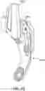 Fig. 34 - Rotationally-engaging two-piece upper chain guide