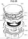 Fig. 26 - Armature with winding segments having conductors engaged with end plates secured to an armature core