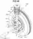 Fig. 30 - Armature with winding segments having conductors engaged with end plates secured to an armature core