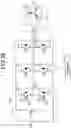 Fig. 43 - Armature with winding segments having conductors engaged with end plates secured to an armature core
