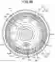 Fig. 48 - Armature with winding segments having conductors engaged with end plates secured to an armature core
