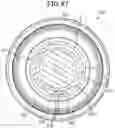 Fig. 49 - Armature with winding segments having conductors engaged with end plates secured to an armature core