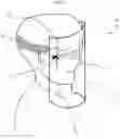 Fig. 04 - Face shield integration with eyewear