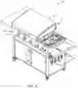 Fig. 08 - Outdoor cooking station with range portion and method thereof