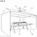 Fig. 10 - Heating table with adjustable-height grill