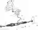 Fig. 01 - Steer-by-wire steering gear with coupling rod supported on a pressure piece