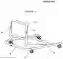 Fig. 03 - Device for removing, storing and installing convertible SUV hardtops from the rear or side