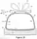 Fig. 15 - Article with at least two securable inlaid strands