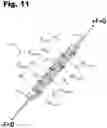 Fig. 12 - Archery arrow rest orthogonal cord force device