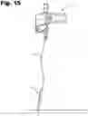 Fig. 16 - Archery arrow rest orthogonal cord force device
