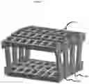 Fig. 02 - EXPLOSIVE PROJECTILE LAUNCH SYSTEM RACK WITH FIBER AND ADHESIVE CONNECTION AND CONNECTION REINFORCEMENT INTERLOCKING MEMBERS MODULAR REPLACEMENT SHATTER RESISTANT MATERIAL AND LIGHT EMITTING MATERIAL