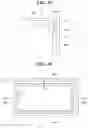 Fig. 27 - Display device comprising a display panel having a front surface with an outer border line that is visible from a front of the display device