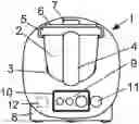 Fig. 01 - SYSTEM WITH FOOD PROCESSOR AND METHOD