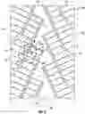 Fig. 03 - Truck tire tread with angled ribs having stone ejectors