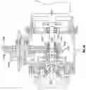 Fig. 35 - Transmission mounted electrical charging system PTO gear arrangement