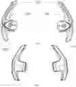 Fig. 04 - Steering wheel indicating paddle for displaying power rotating speed of automobile
