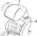 Fig. 01 - FORWARD TILTING MECHANISM AND HEADREST INCLUDING THE SAME