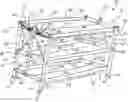 Fig. 01 - Wheeled folding tray cart with safety device and method