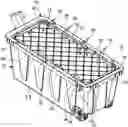 Fig. 01 - CONTAINER LID WITH SURFACE FEATURES AND CONNECTING BRIDGES