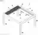 Fig. 02 - INSTALLATION FOR COVERING A SURFACE USING ORIENTATABLE BLADES THAT ARE TRANSLATED FLAT