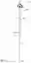Fig. 22 - Roller blind actuation mechanism, spool housing assembly and cable-covering tube system for a roller blind actuation assembly