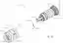 Fig. 16 - Dual pipe drill head quick interchange joint