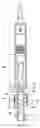 Fig. 15 - Upper head assembly for a core barrel