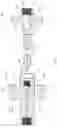 Fig. 04 - Hydraulic fast-coupling assembly for coupling a water jet cutting system with a supporting head of a machine used for the working of sheet materials