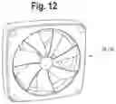 Fig. 13 - Combination LED lighting and fan apparatus