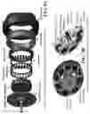 Fig. 13 - Motor designs having spline structure connecting motor shaft and stator structure