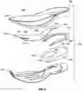 Fig. 07 - Articles of footwear with support structures