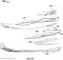 Fig. 30 - Articles of footwear with support structures