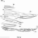 Fig. 31 - Articles of footwear with support structures