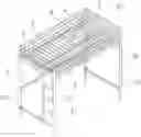 Fig. 01 - Connecting structure of support rods of bedstead