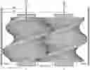 Fig. 01 - SCREW ELEMENT HAVING AN AXIALLY ASYMMETRICAL SCREW PROFILE WHICH HAS AT LEAST TWO CONSTRUCTION POINTS LOCATED WITHIN THE SCREW PROFILE