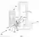 Fig. 07 - Angle gating injection molding apparatus