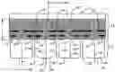 Fig. 01 - Asphalt shingle, roof covering therewith and method of making the same with synchronized adhesive positioning thereon