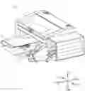 Fig. 01 - Printer having a mechanism for positioning a platen