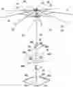 Fig. 01 - SUPPORTING BASE, TABLE BODY AND OUTDOOR UMBRELLA