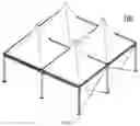 Fig. 03 - Tent frame, unit tent and extendable cubic tent group