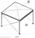 Fig. 04 - Tent frame, unit tent and extendable cubic tent group