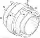 Fig. 01 - Backup ring with control line protection, systems, and methods
