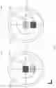 Fig. 09 - Lighting apparatus having an optic with a centered light source and an off-center light source