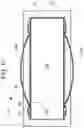 Fig. 07 - Ceiling register vent with bow-springs on sidewalls for screwless attachment to register box