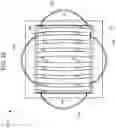 Fig. 08 - Ceiling register vent with bow-springs on sidewalls for screwless attachment to register box