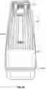 Fig. 11 - Cantilevered weight sensitive shelf, rail, and mounting system