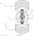 Fig. 28 - Intervertebral internal screw guide and fixation apparatus including screw lock